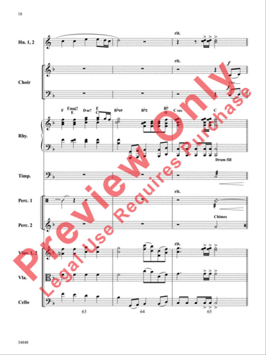 When Trials Come Choir scores gallery preview page 19