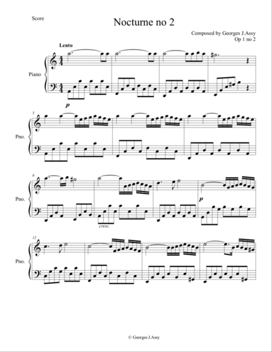 Georges J.Assy Piano Pieces Collection Piano Solo scores gallery preview page 5