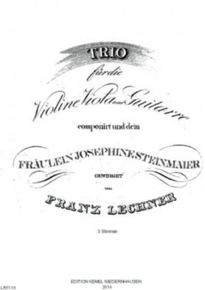 Book cover for Trio [Es-dur]