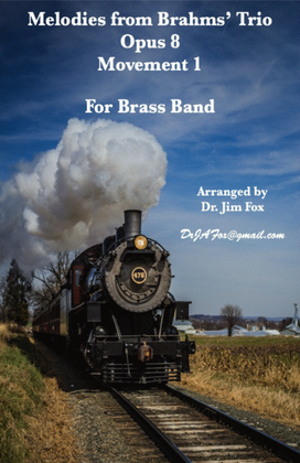 Book cover for Brahms' Trio, Opus 8 for Brass Band