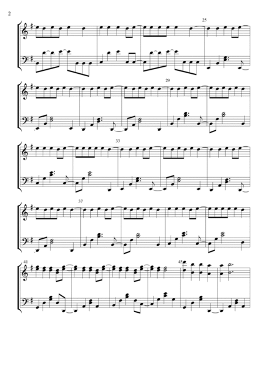 Can't Stop Piano Solo scores gallery preview page 2