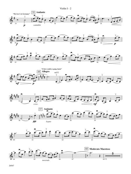Seven Scottish Airs: 1st Violin