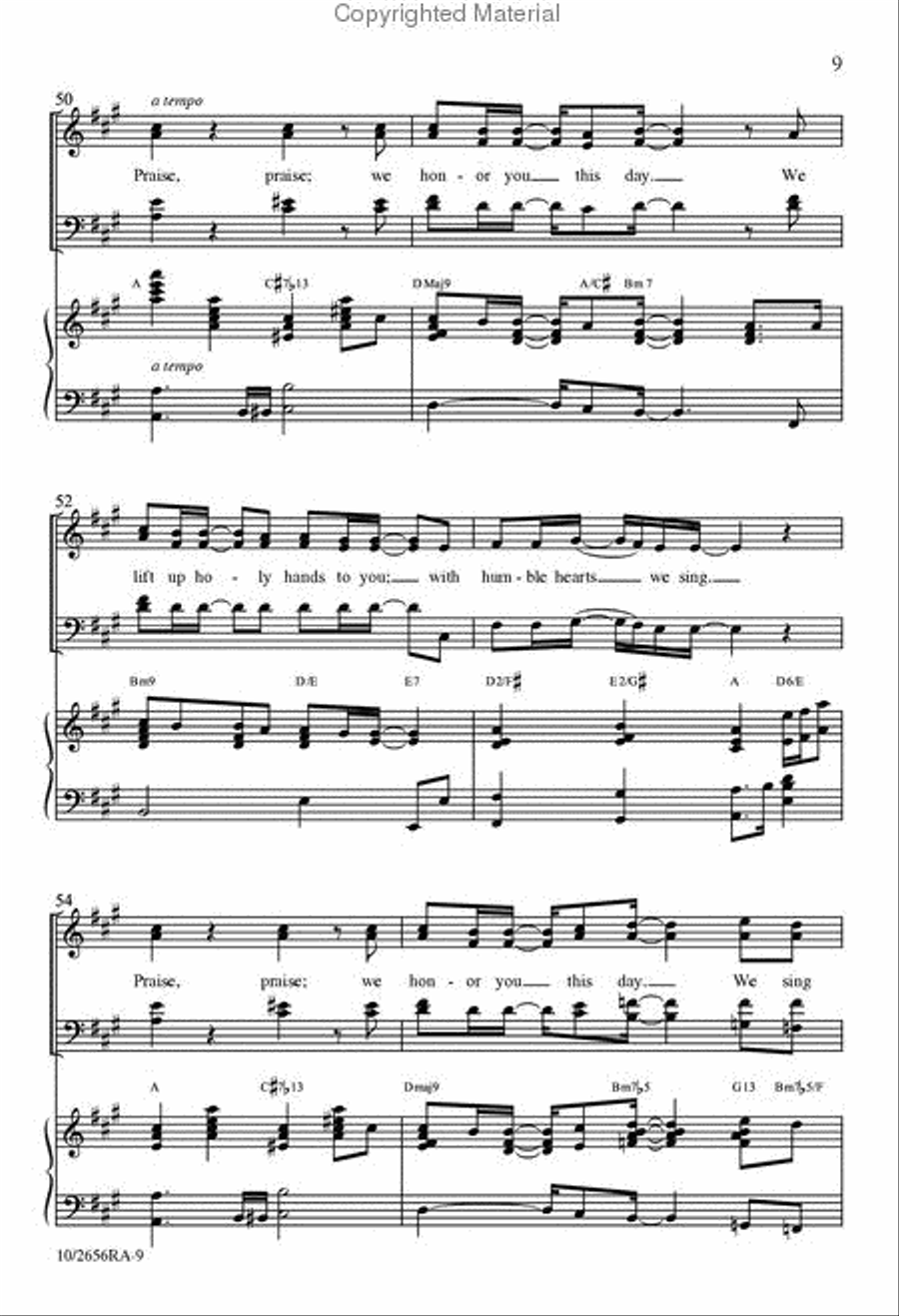 Praise 4-Part scores gallery preview page 9