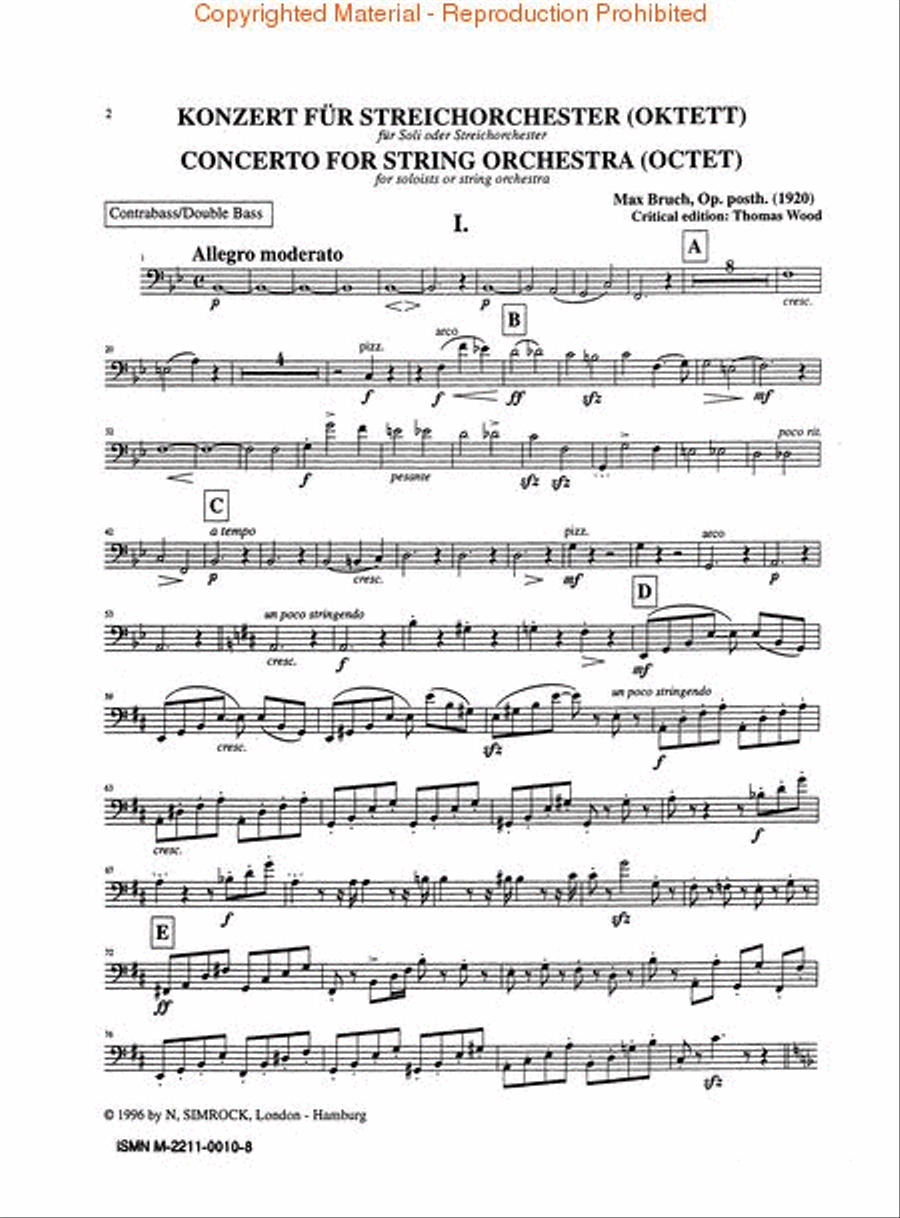 String Octet, Op. Posthumous Cello scores gallery preview page 5