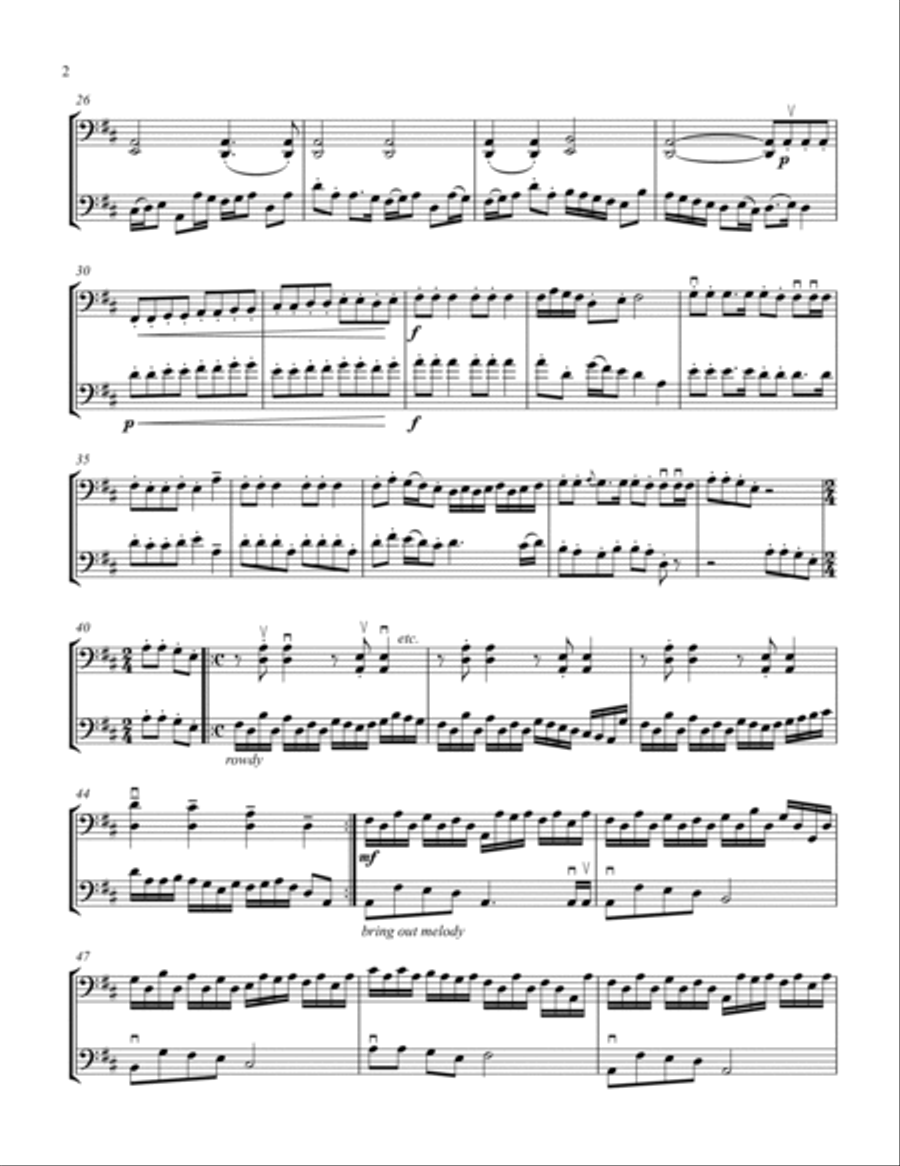 Jingle Bells Jingle Bells String Duet scores gallery preview page 3
