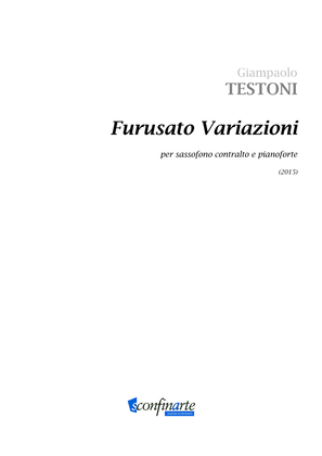 Book cover for Giampaolo Testoni: FURUSATO VARIAZIONI (ES 952) per sassofono e pianoforte