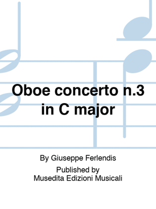 Oboe concerto n.3 in C major