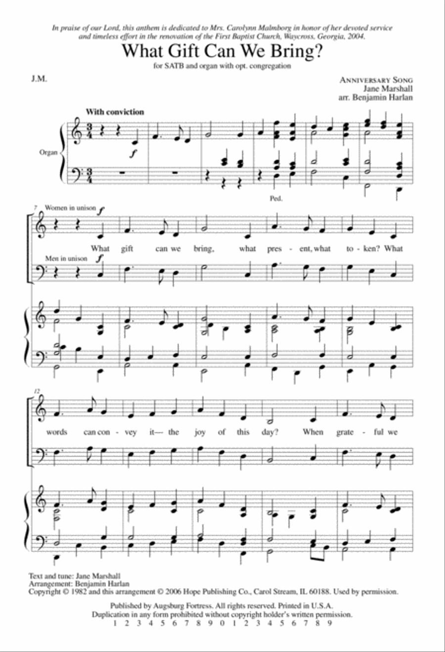What Gift Can We Bring What Gift Can We Bring 4-Part scores gallery preview page 2