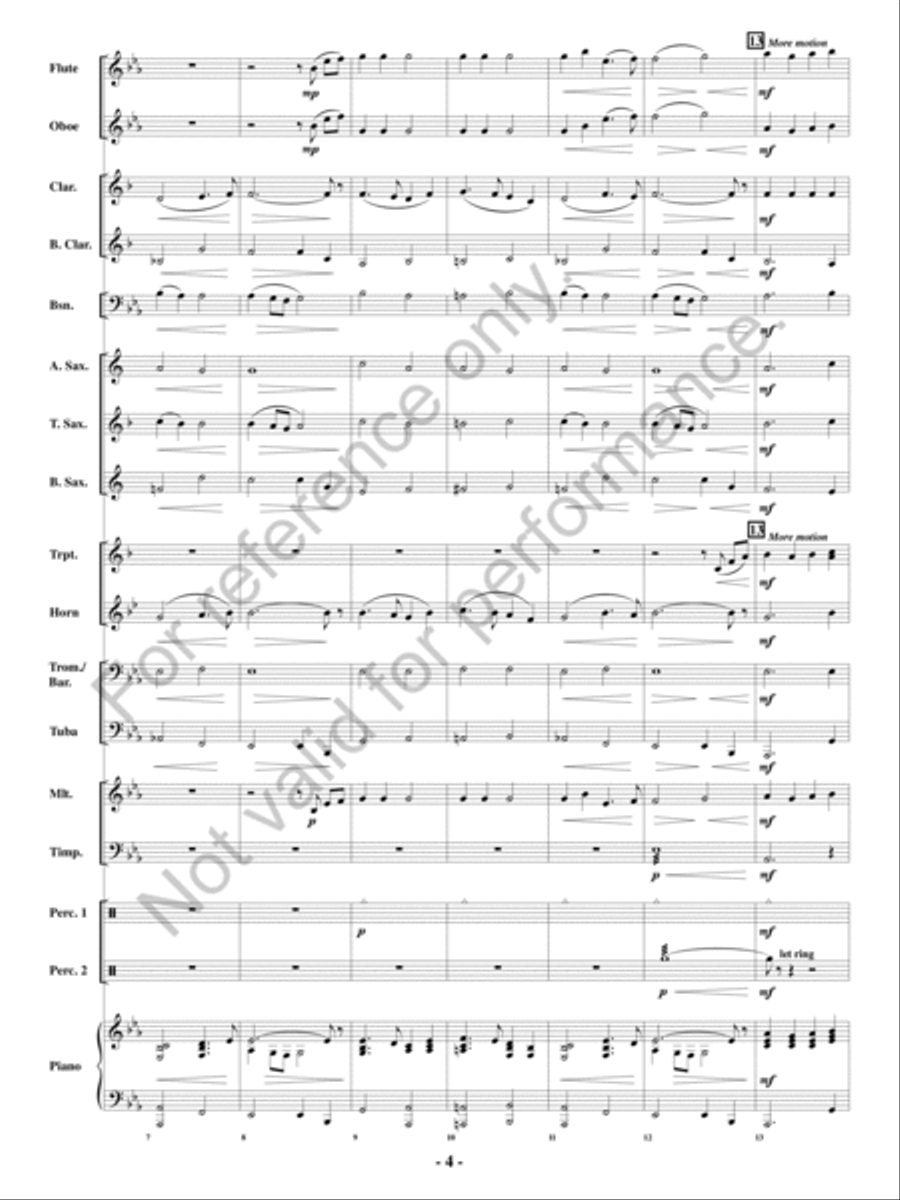 All Through The Night All Through The Night Concert Band scores gallery preview page 3