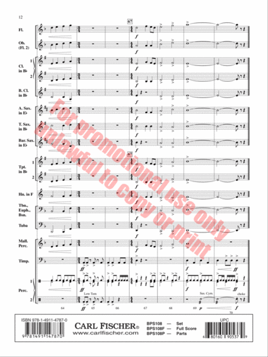 Night Fury Night Fury Concert Band scores gallery preview page 13