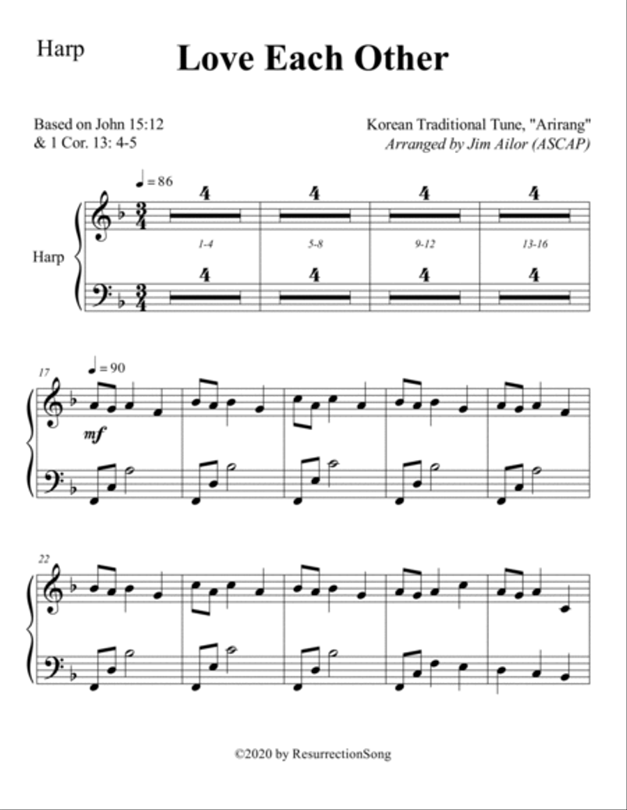 Love Each Other (Instrumental Parts) Unison Choir scores gallery preview page 3
