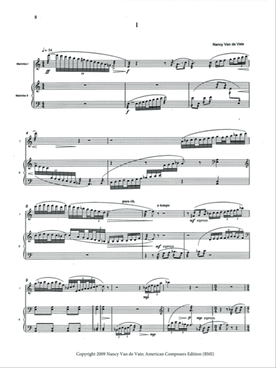 [Van de Vate] Two for Two Marimba scores gallery preview page 4