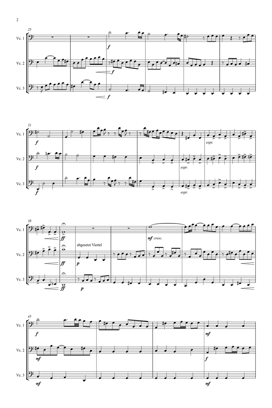 Trio Nr. 2 String Trio scores gallery preview page 2