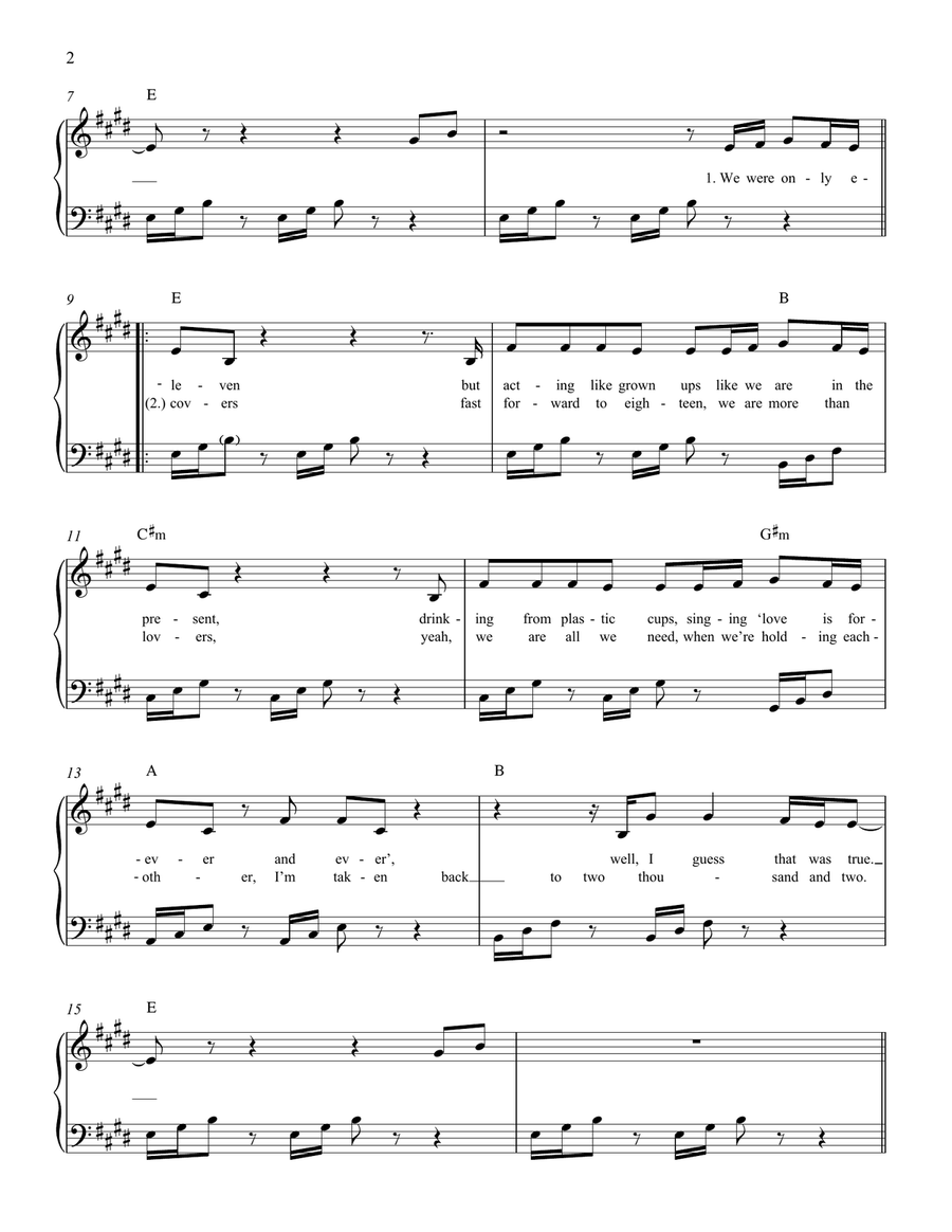 2002 2002 Easy Piano scores gallery preview page 2