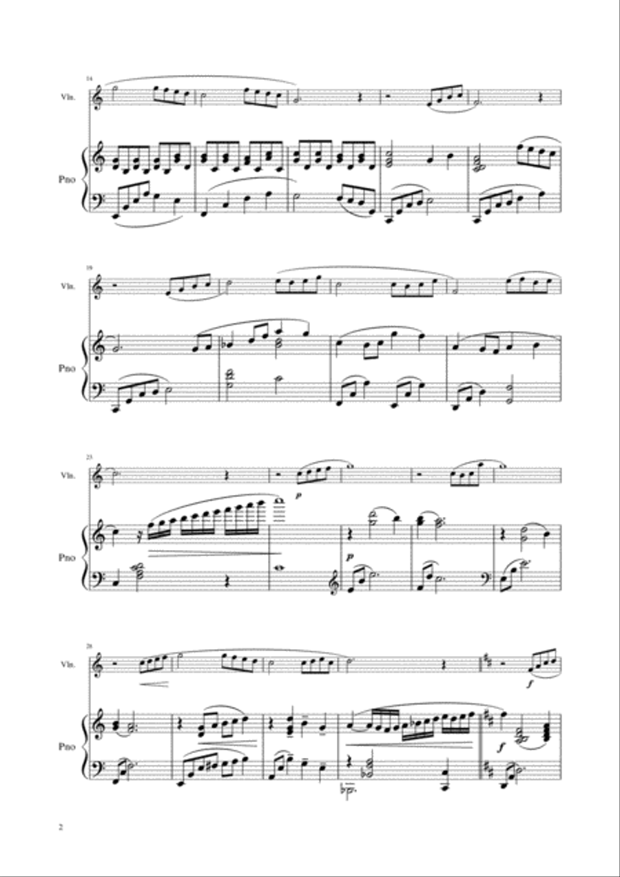 Beauty And The Beast Violin Solo scores gallery preview page 2