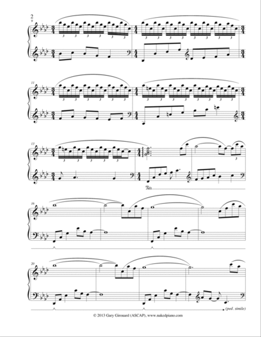 Aurora's Bed Piano Solo scores gallery preview page 2