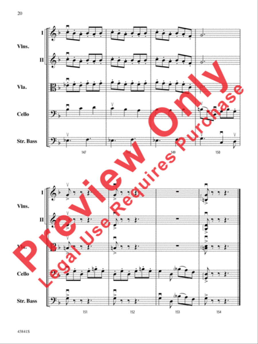 Scherzo for String Orchestra String Orchestra scores gallery preview page 21