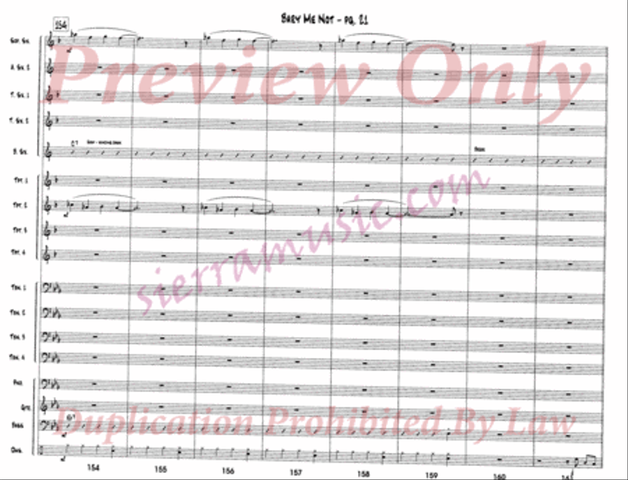 Bary Me Not Big Band scores gallery preview page 22