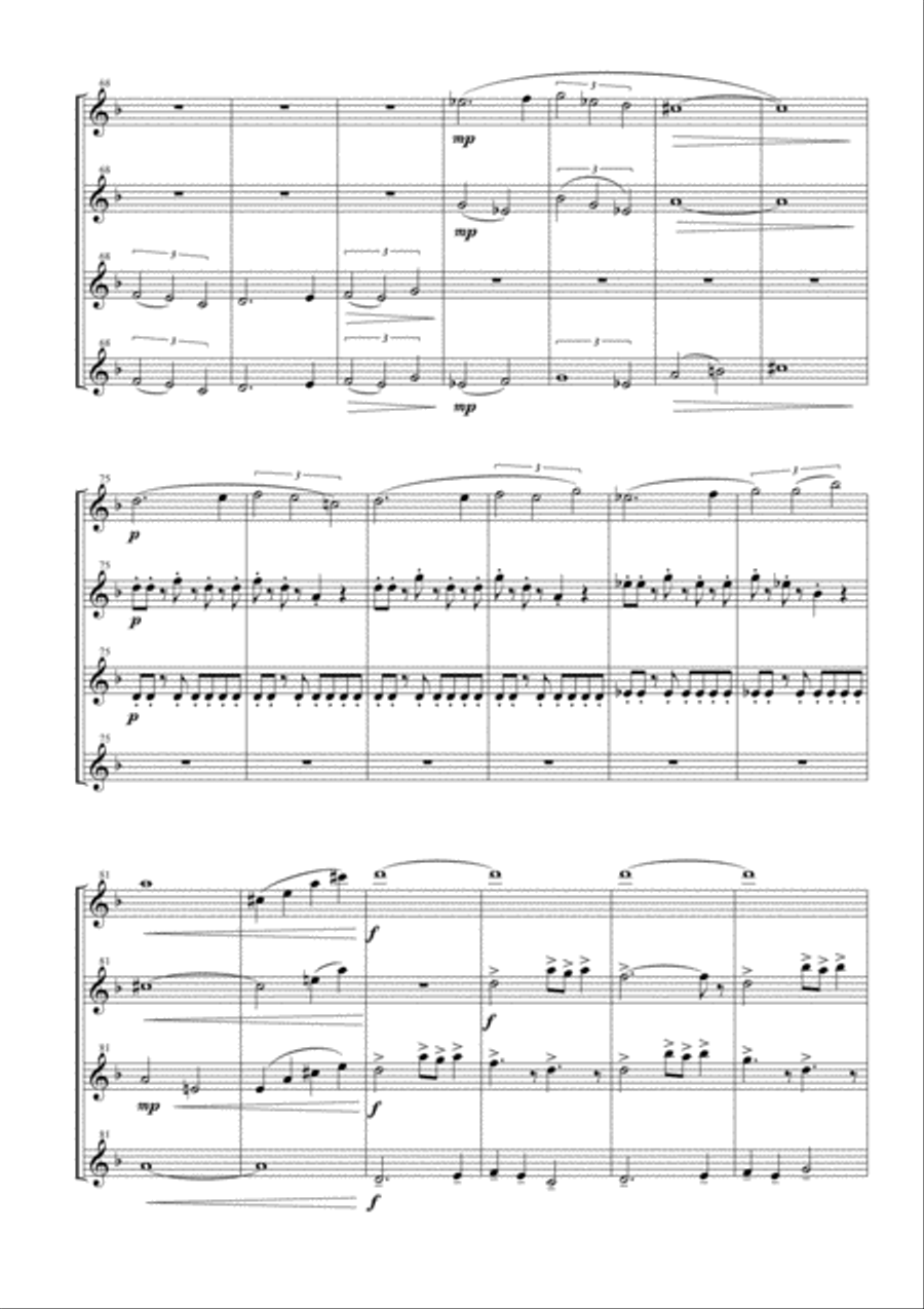 Symphonic Suite from STAR TREK Woodwind Quartet scores gallery preview page 5
