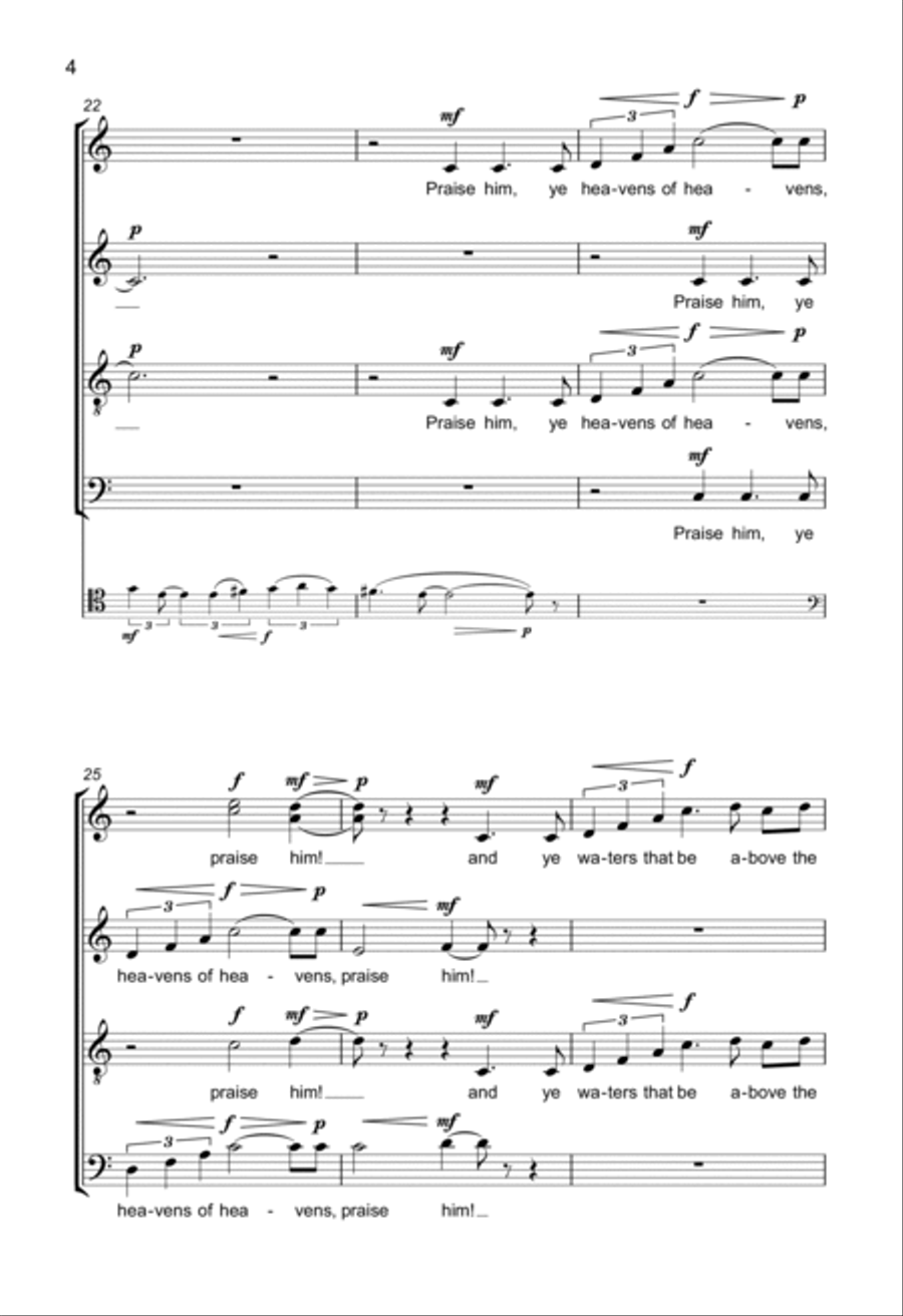 Psalm 148 Choir scores gallery preview page 4