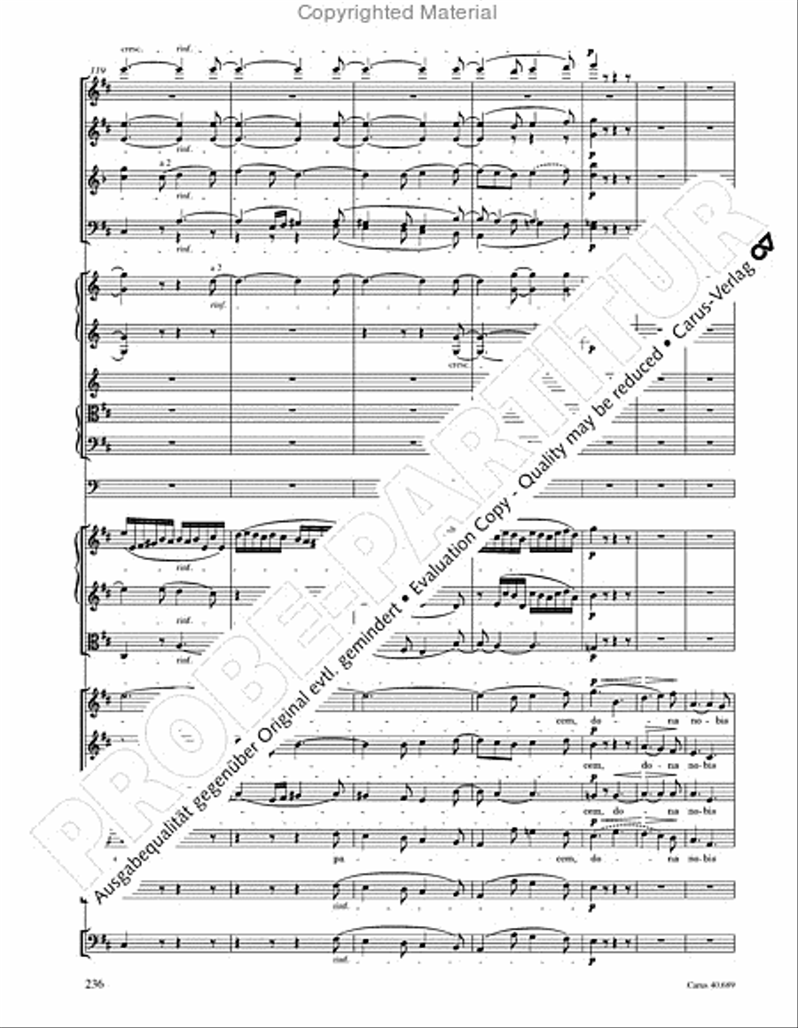 Missa solemnis Missa solemnis 4-Part scores gallery preview page 252