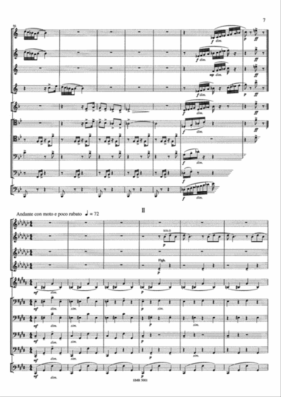 3 Preludes Brass Ensemble scores gallery preview page 5