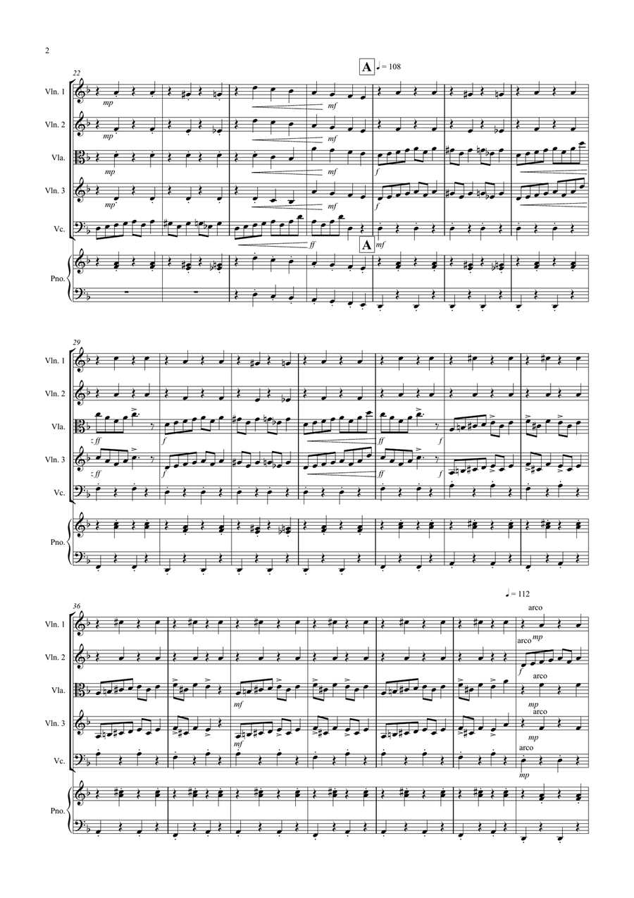 In the Hall of the Mountain King for String Quartet String Quartet scores gallery preview page 2
