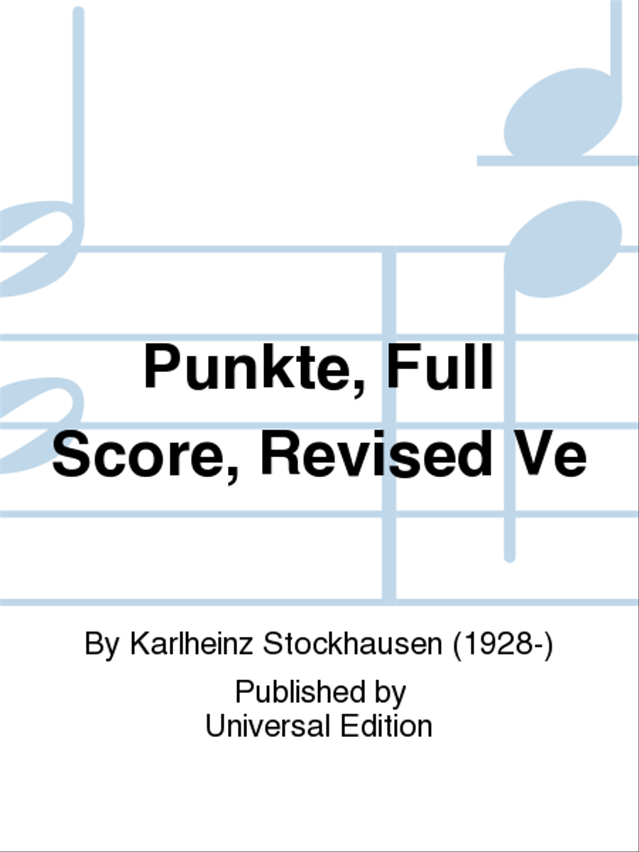 Punkte, Full Score, Revised Ve Score scores gallery preview page 1