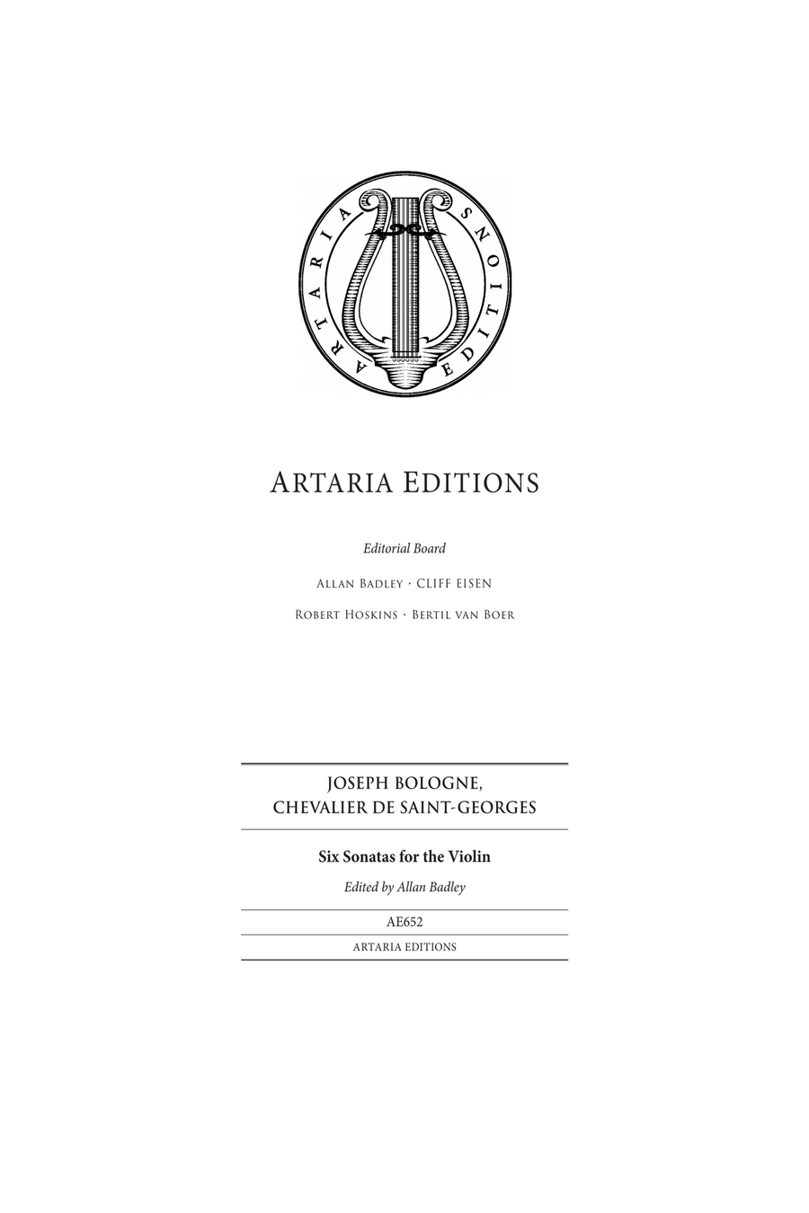 Six Sonatas for the Violin String Duet scores gallery preview page 1