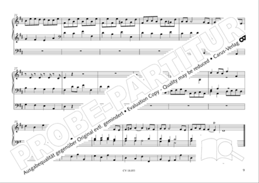 Das Husumer Orgelbuch von 1758 Organ Solo scores gallery preview page 10
