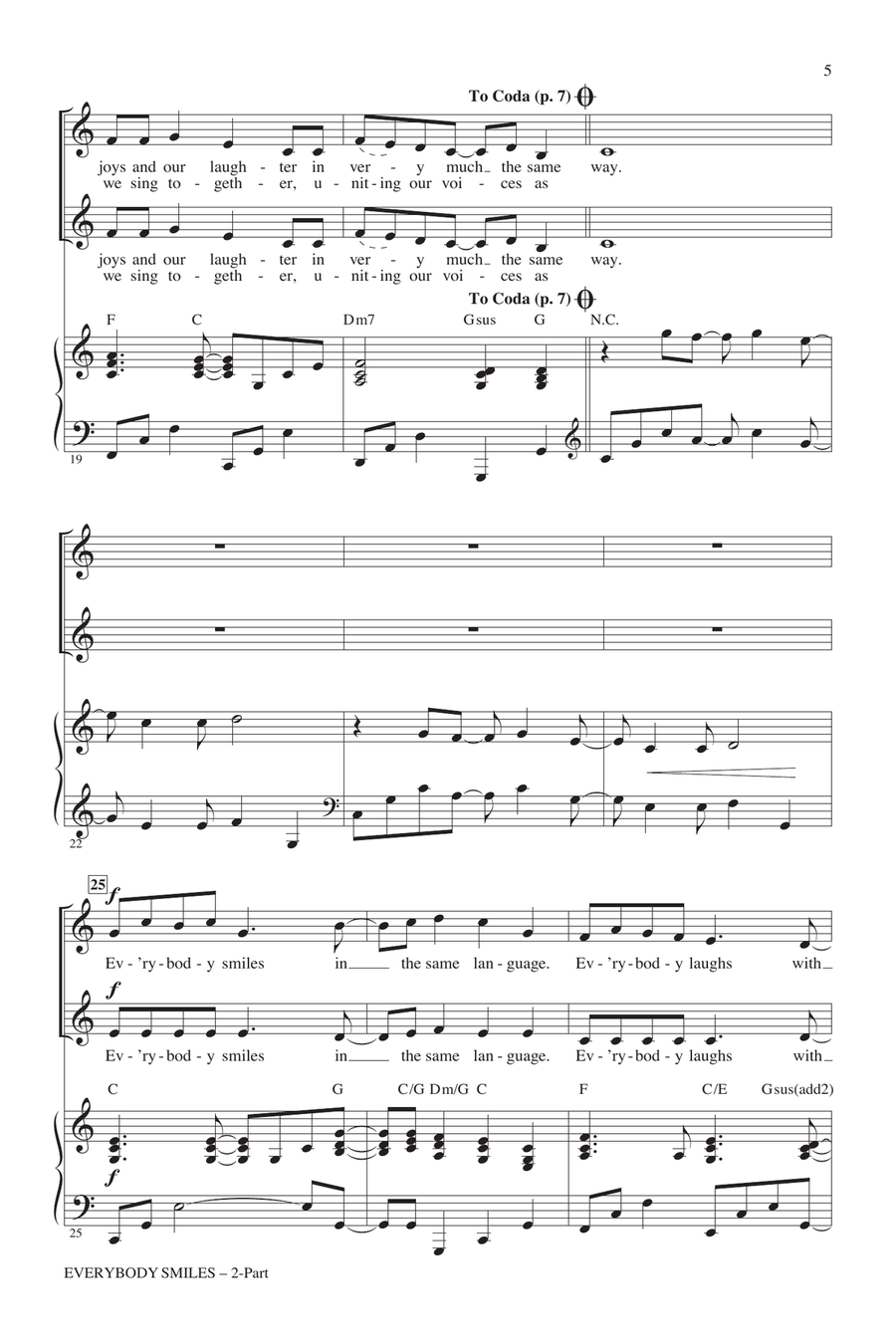 Everybody Smiles 2-Part scores gallery preview page 3