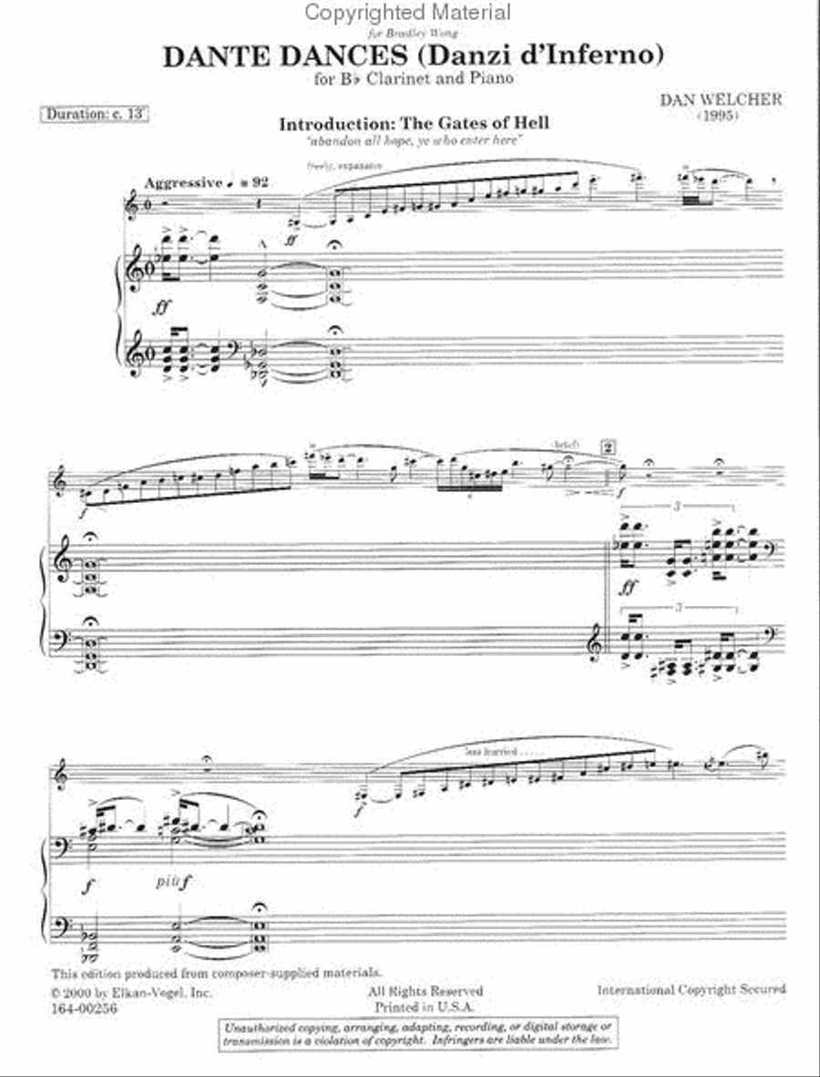Dante Dances Chamber Music scores gallery preview page 2