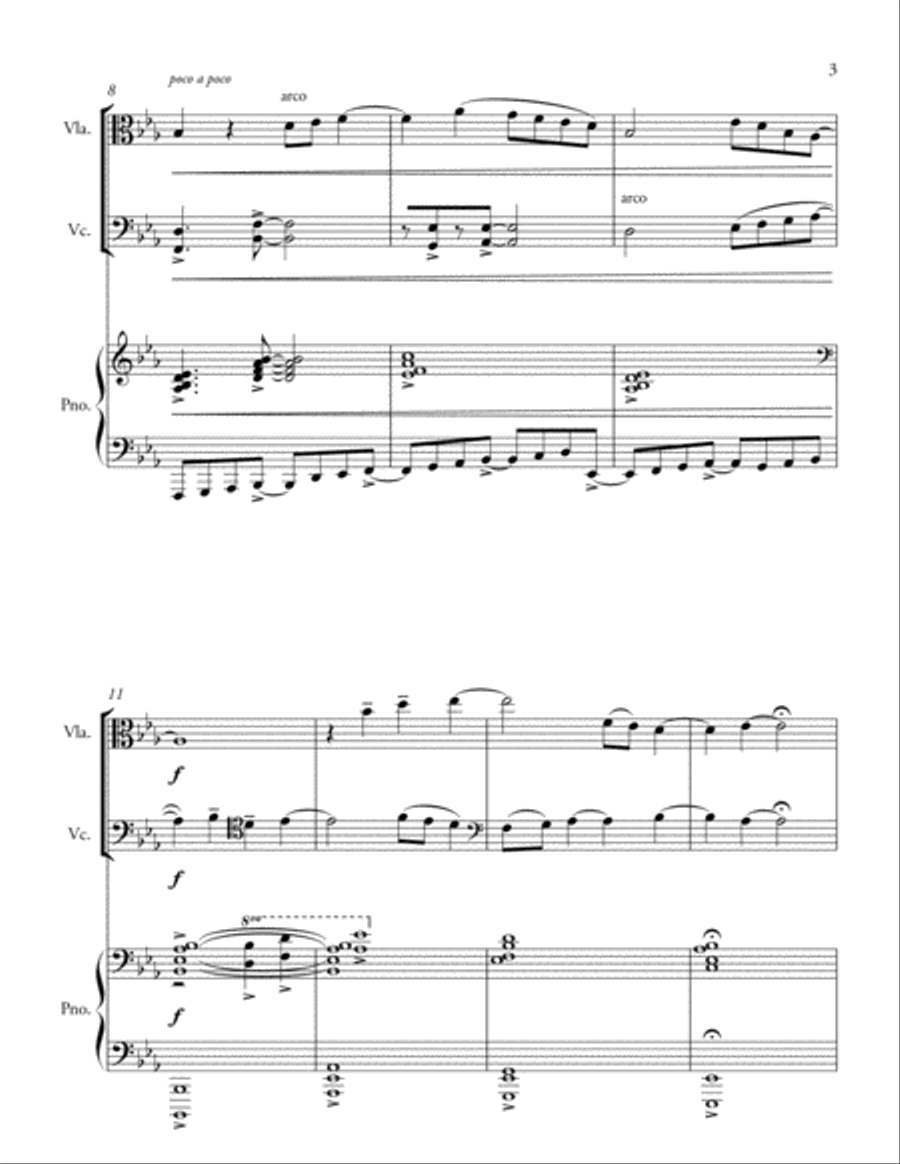 Piano Trio (2011-12) Small Ensemble scores gallery preview page 3