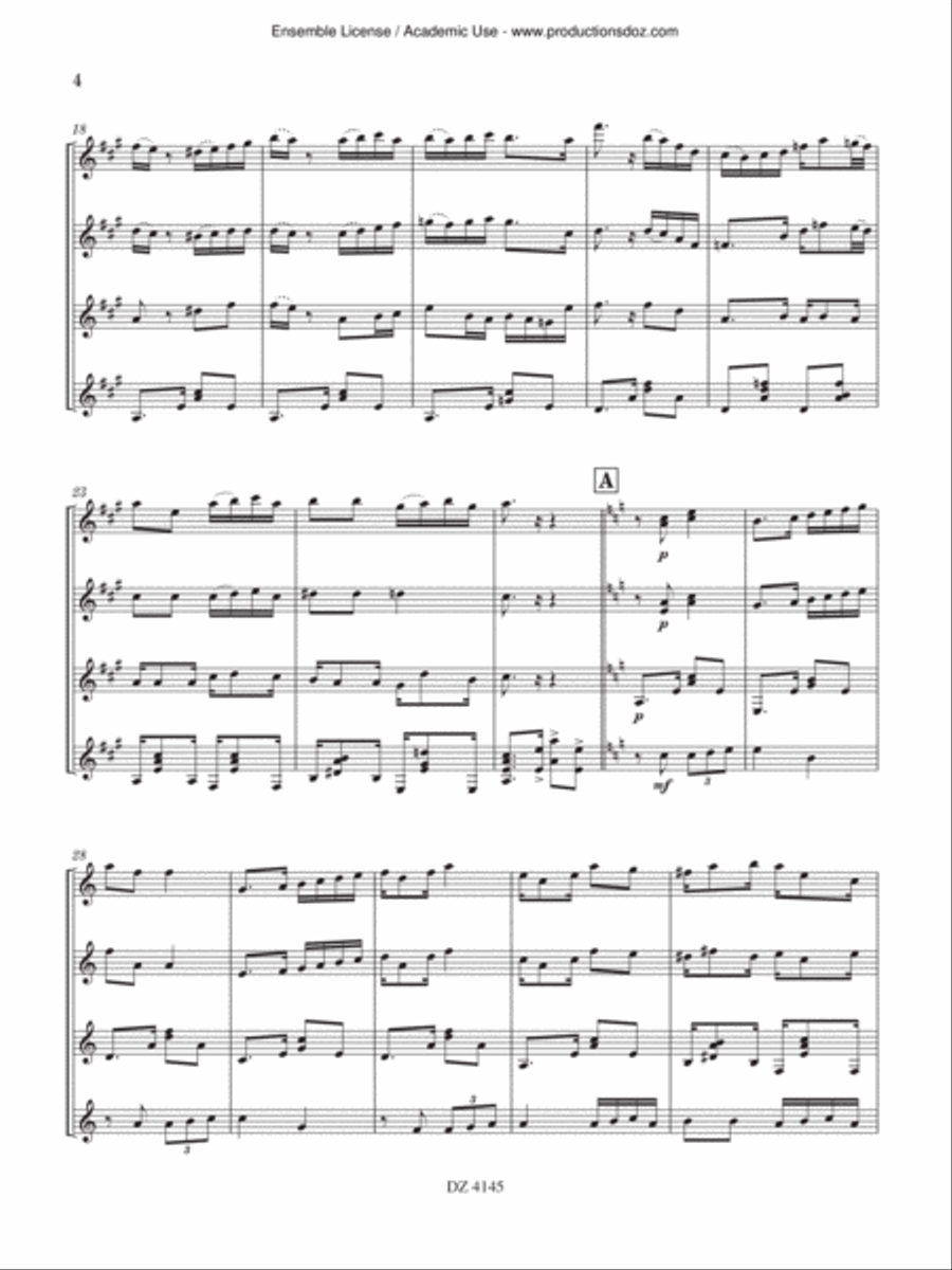 Por una cabeza Por una cabeza Guitar Ensemble scores gallery preview page 4