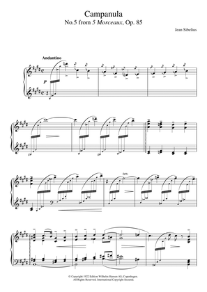 5 Morceaux, Op.85 - V. Campanula