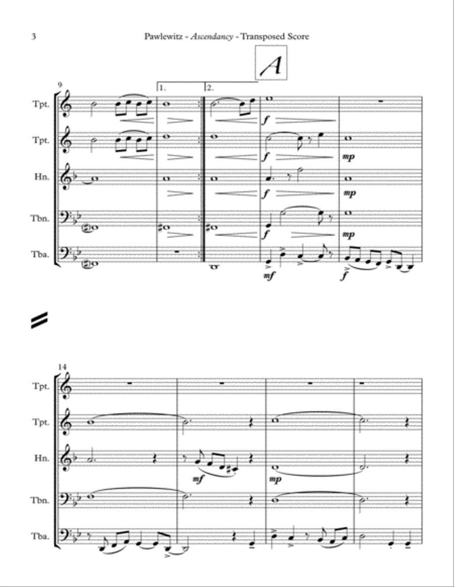 Ascendancy Brass Ensemble scores gallery preview page 6