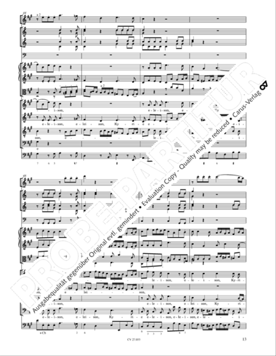 Creation Mass in A-major after Joseph Haydn (Schopfungsmesse in A nach Joseph Haydn) 4-Part scores gallery preview page 14