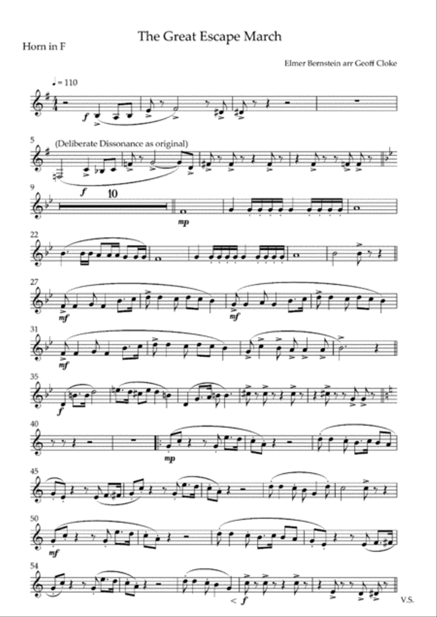 The Great Escape March The Great Escape March Brass Ensemble scores gallery preview page 5