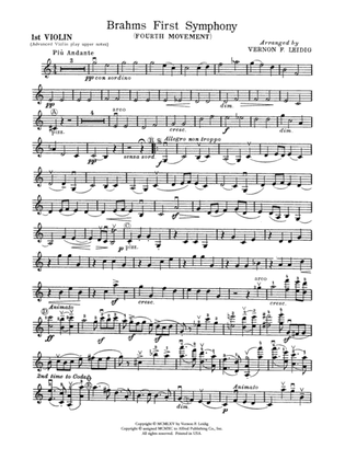 Brahms's 1st Symphony, 4th Movement: 1st Violin
