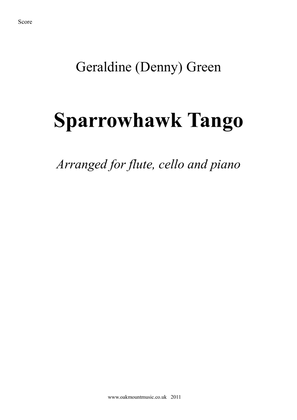 Book cover for Sparrowhawk Tango. (Flute, Cello and Piano Arrangement)