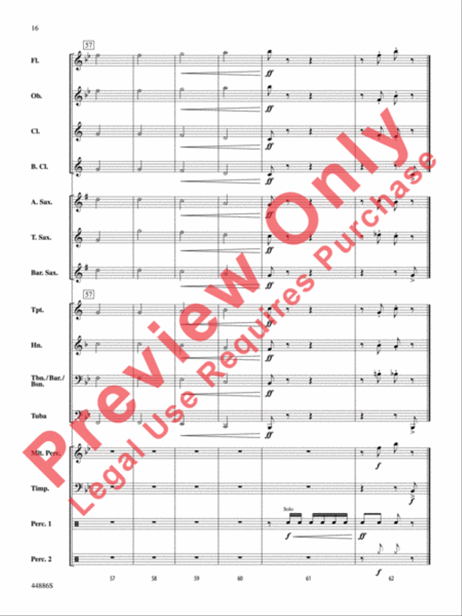 A Whole Lot of Christmas Concert Band scores gallery preview page 17