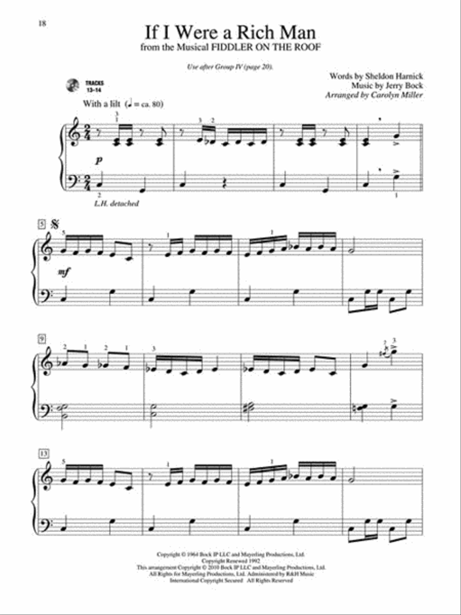A Dozen a Day Songbook – Book 1 Piano Method scores gallery preview page 5