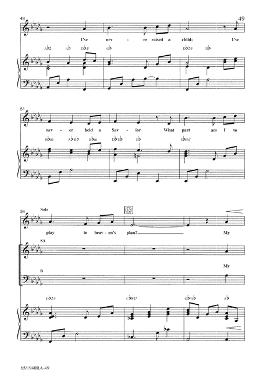 We Will Know Peace 3-Part scores gallery preview page 51