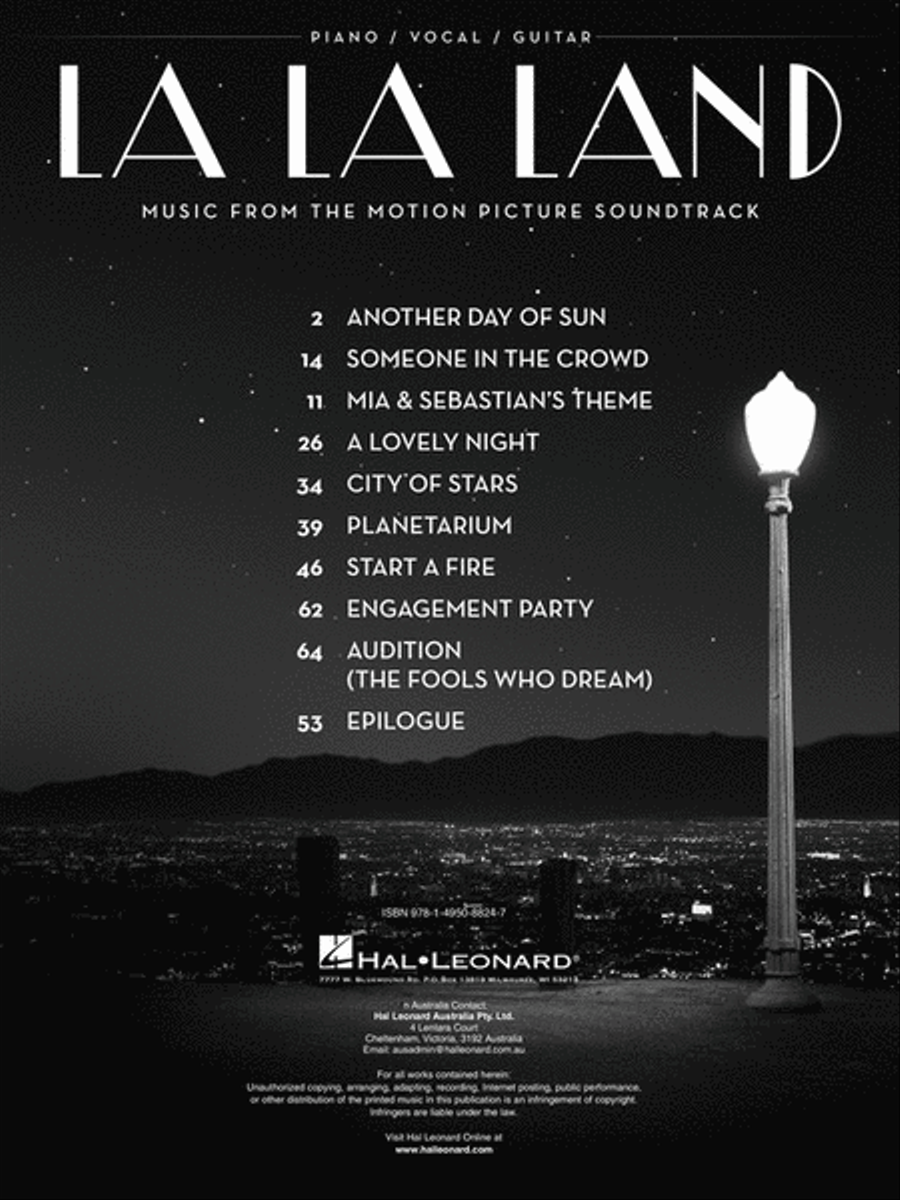 La La Land Piano, Vocal, Guitar scores gallery preview page 4