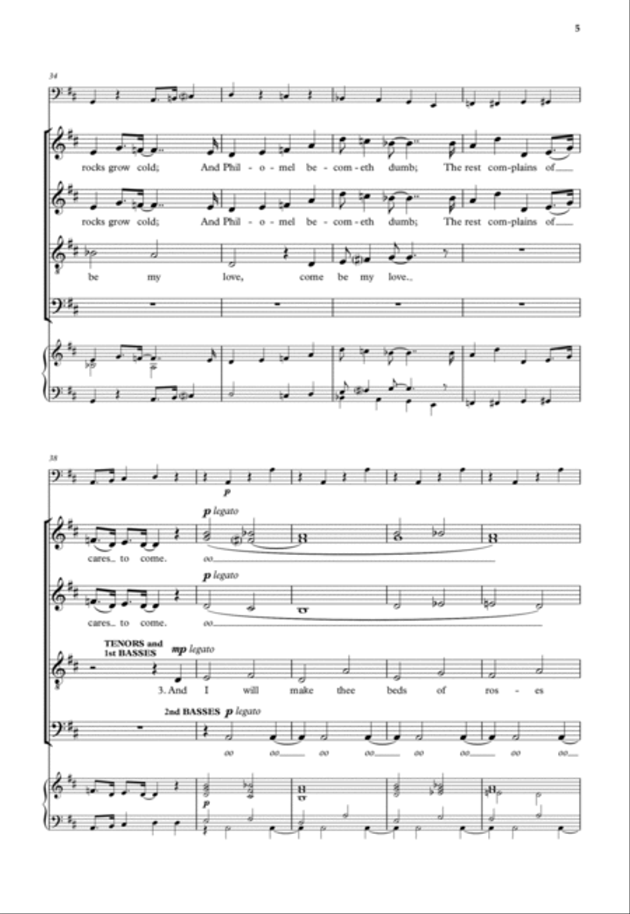 Come live with me Come live with me Divisi scores gallery preview page 5