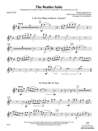 The Beatles Suite: 2nd Flute