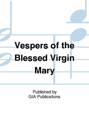 Book cover for Vespers of the Blessed Virgin Mary