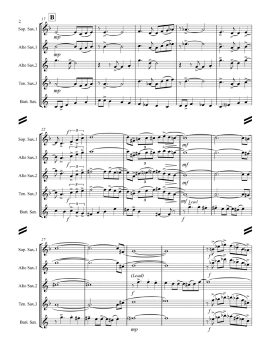 Witchcraft Saxophone Quartet scores gallery preview page 3