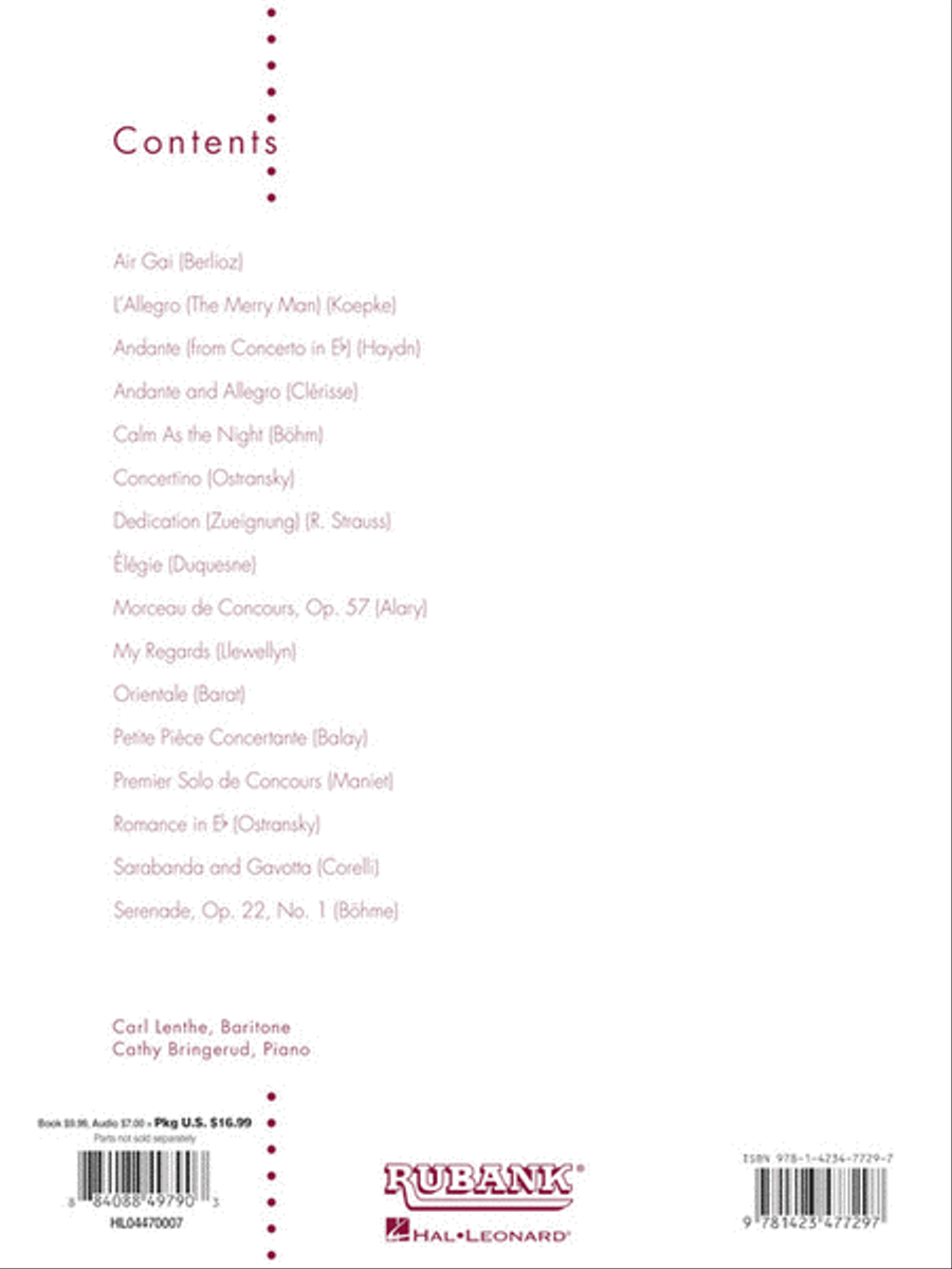 Concert and Contest Collection for Baritone B.C. Concert Band Methods scores gallery preview page 3