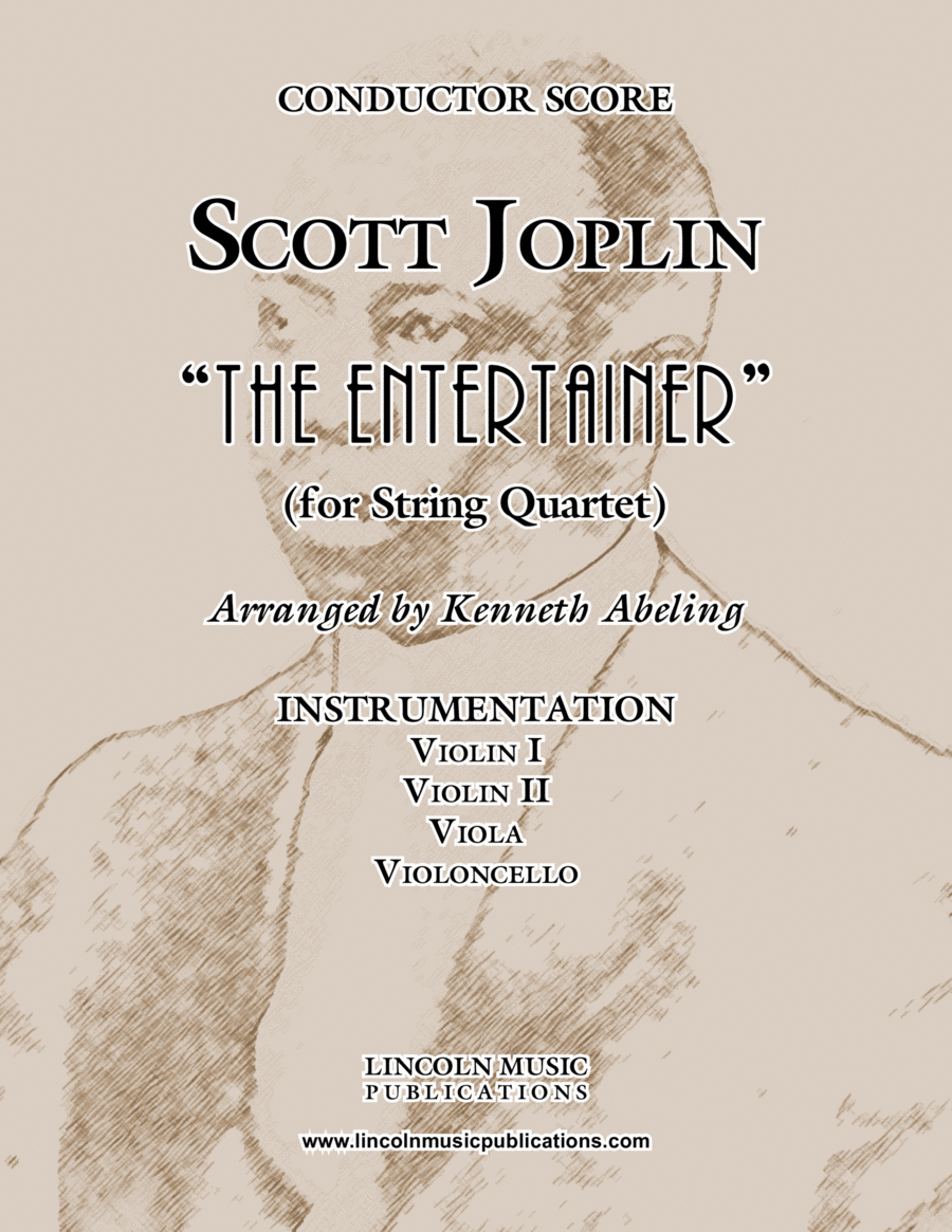 Joplin - “The Entertainer” (for String Quartet) String Quartet scores gallery preview page 1